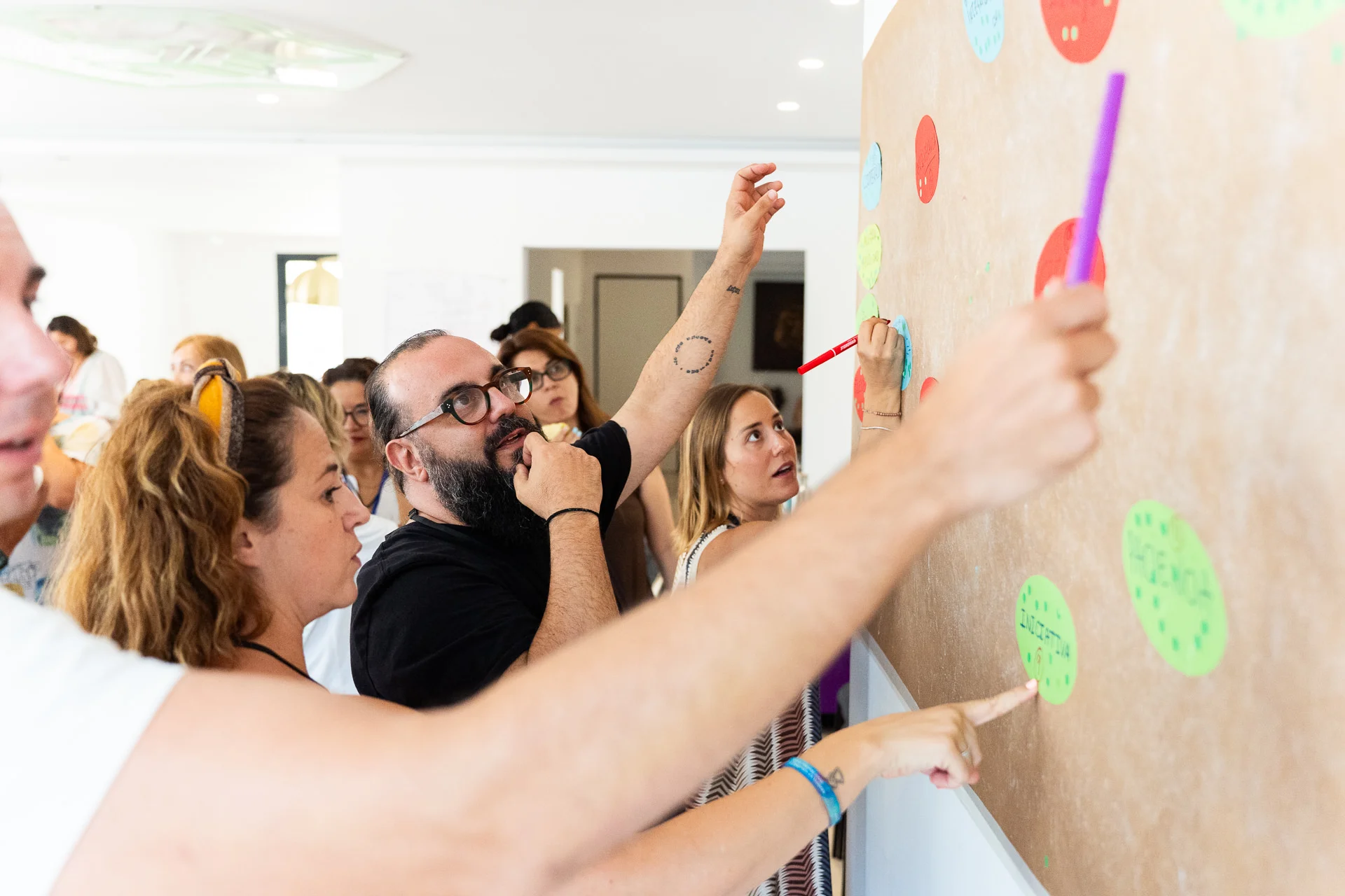 Conexión entre participantes del taller